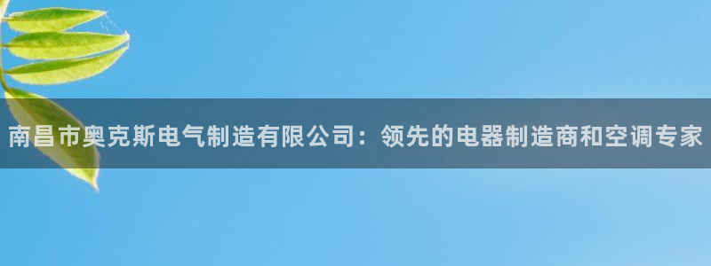 彩神v8首页：南昌市奥克斯电气制造有限公司：领先的电器制造商和空调专家