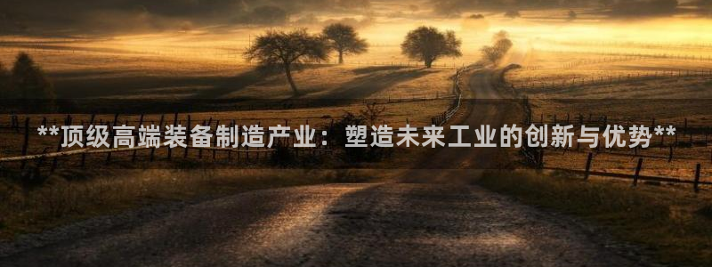 彩神v8是真的挣钱吗：**顶级高端装备制造产业：塑造未来工业的创新与优势**
