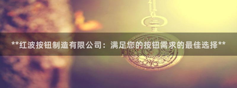 彩神购彩-购彩大厅入口：**红波按钮制造有限公司：满足您的按
