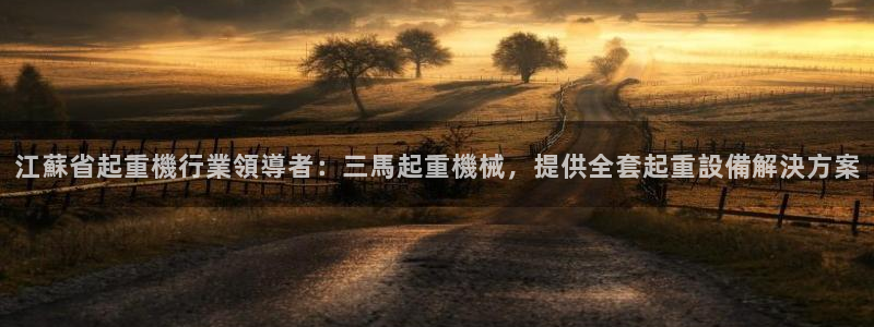 彩神ⅴll是什么样平台：江蘇省起重機行業領導者：三馬起重機械