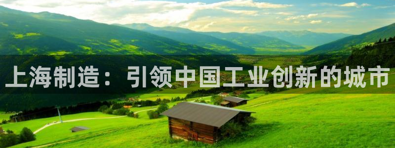 新版彩神v8登录不上去：上海制造：引领中国工业创新的城市