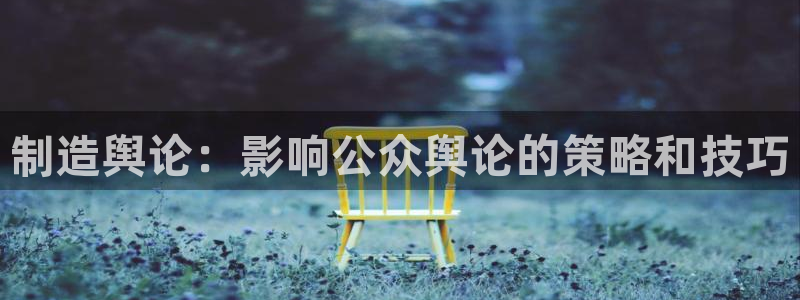 彩神v8几个版本：制造舆论：影响公众舆论的策略和技巧
