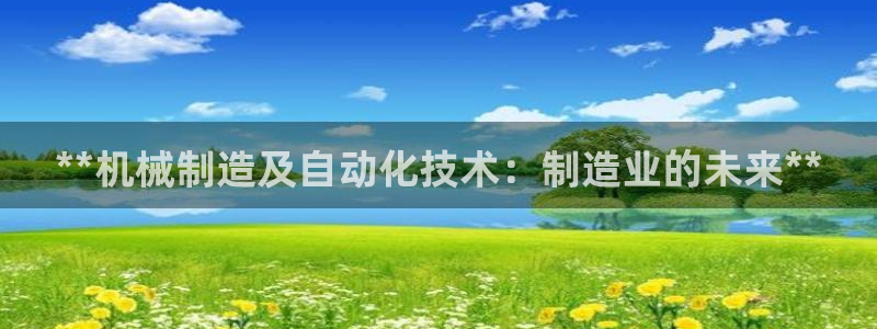 彩神大发如何观察走势：**机械制造及自动化技术：制造业的未来