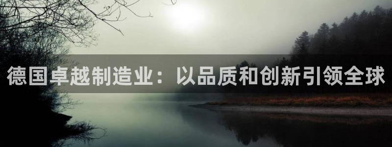 下载彩神乐发V：德国卓越制造业：以品质和创新引领全球