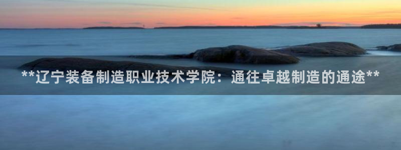 彩神vip购彩大厅下载：**辽宁装备制造职业技术学院：通往卓越制造的通途**