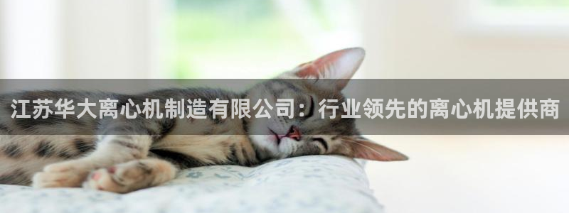 彩神vll首页环球：江苏华大离心机制造有限公司：行业领先的离心机提供商
