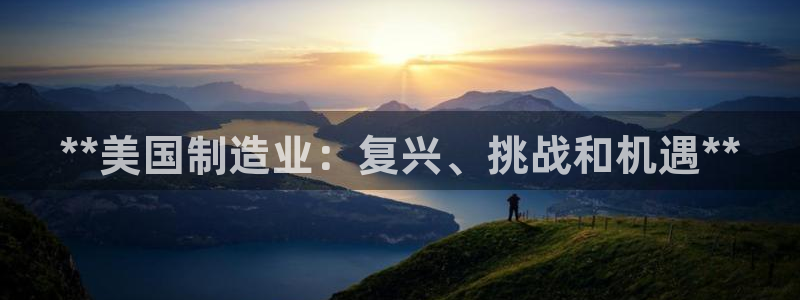 下载彩神乐发V：**美国制造业：复兴、挑战和机遇**