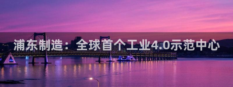 彩神v8手机客户端：浦东制造：全球首个工业4.0示范中心