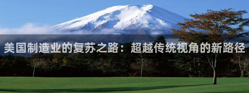 彩神争霸官网登录平台：美国制造业的复苏之路：超越传统视角的新