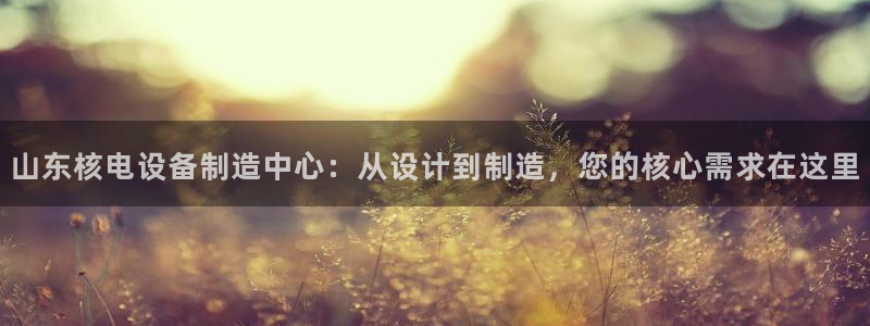 彩神ix官网：山东核电设备制造中心：从设计到制造，您的核心需求在这里