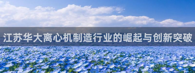 彩神大发是不是人为操作：江苏华大离心机制造行业的崛起与创新突破